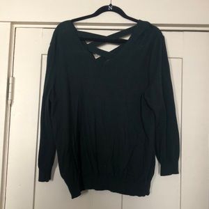Women’s criss-cross back sweater